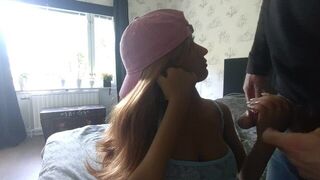 jerking and let the doll get dickslap at the and - porn video