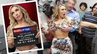 Dirty LP Officer Performs A Deep Cavity Search On A Hot MILF In Front Of Her Stepson And His Friends - porn video