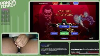 PandaFemboy Plays Vampire Survivors - porn video