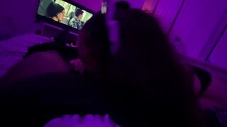 Naughty Stepsister Gets Spooky and Swallows It All - porn video