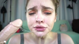 Spit Play Deep Throat Dildo BJ Live on Cam Mary Moody - porn video
