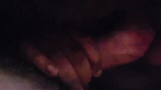 Black slut sucks cock half asleep - porn video